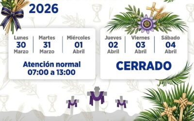 📢 HORARIO DE ATENCIÓN – SEMANA SANTA